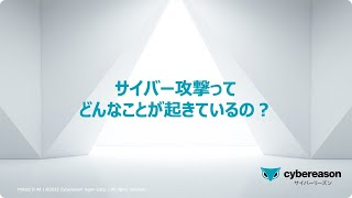 サイバー攻撃ってどんなことが起きているの？