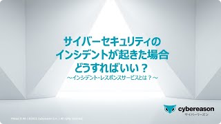 サイバーセキュリティのインシデントが起きた場合どうすればいい？